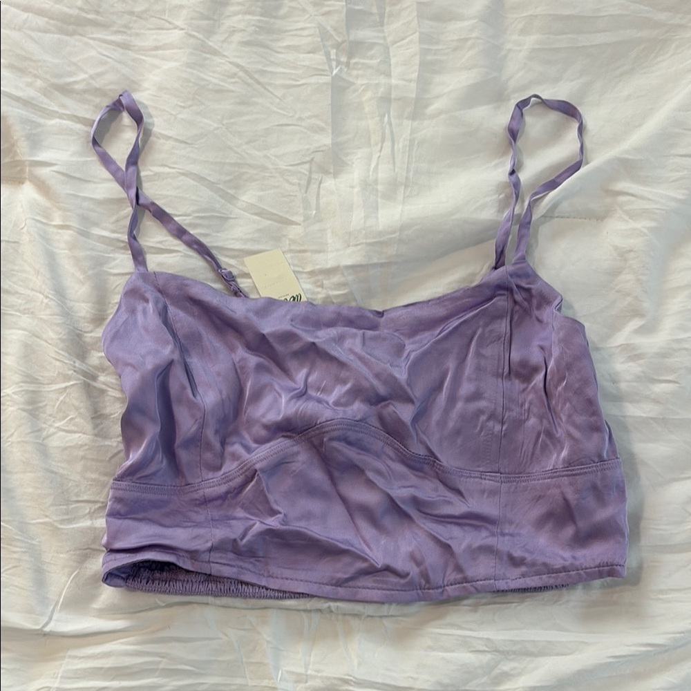 Aerie Purple Crop Top